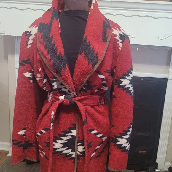 Aztec Blanket Coat XXL - Picture 2 of 2